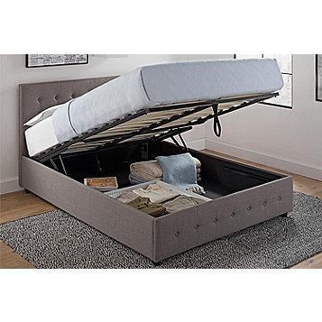 Fingerhut Ameriwood Cambridge, Tufted Bed With Storage Full