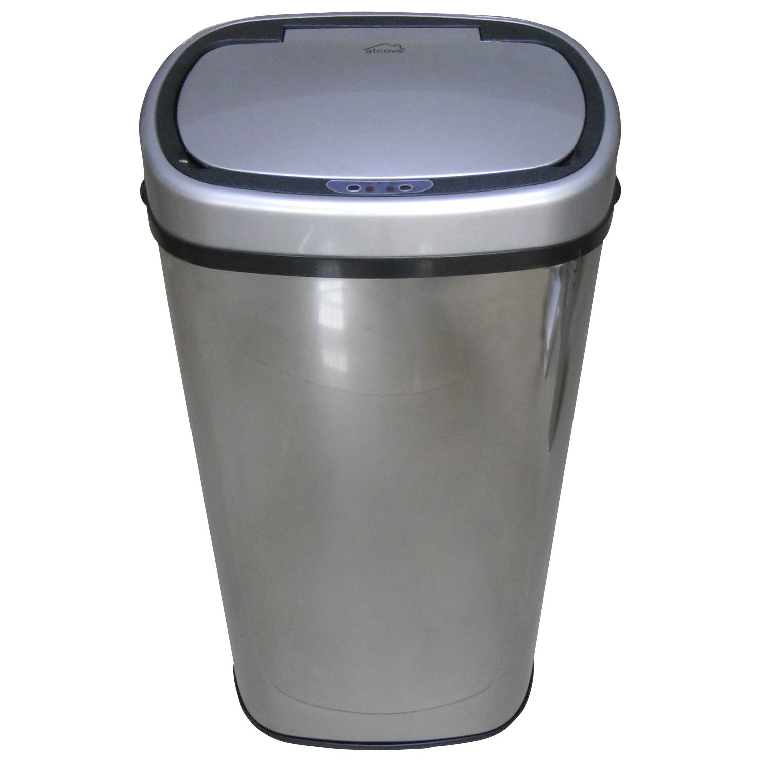 alcove 21-Gallon Stainless Steel Motion-Sensor Trash Can with Trash Bags  30-Pack