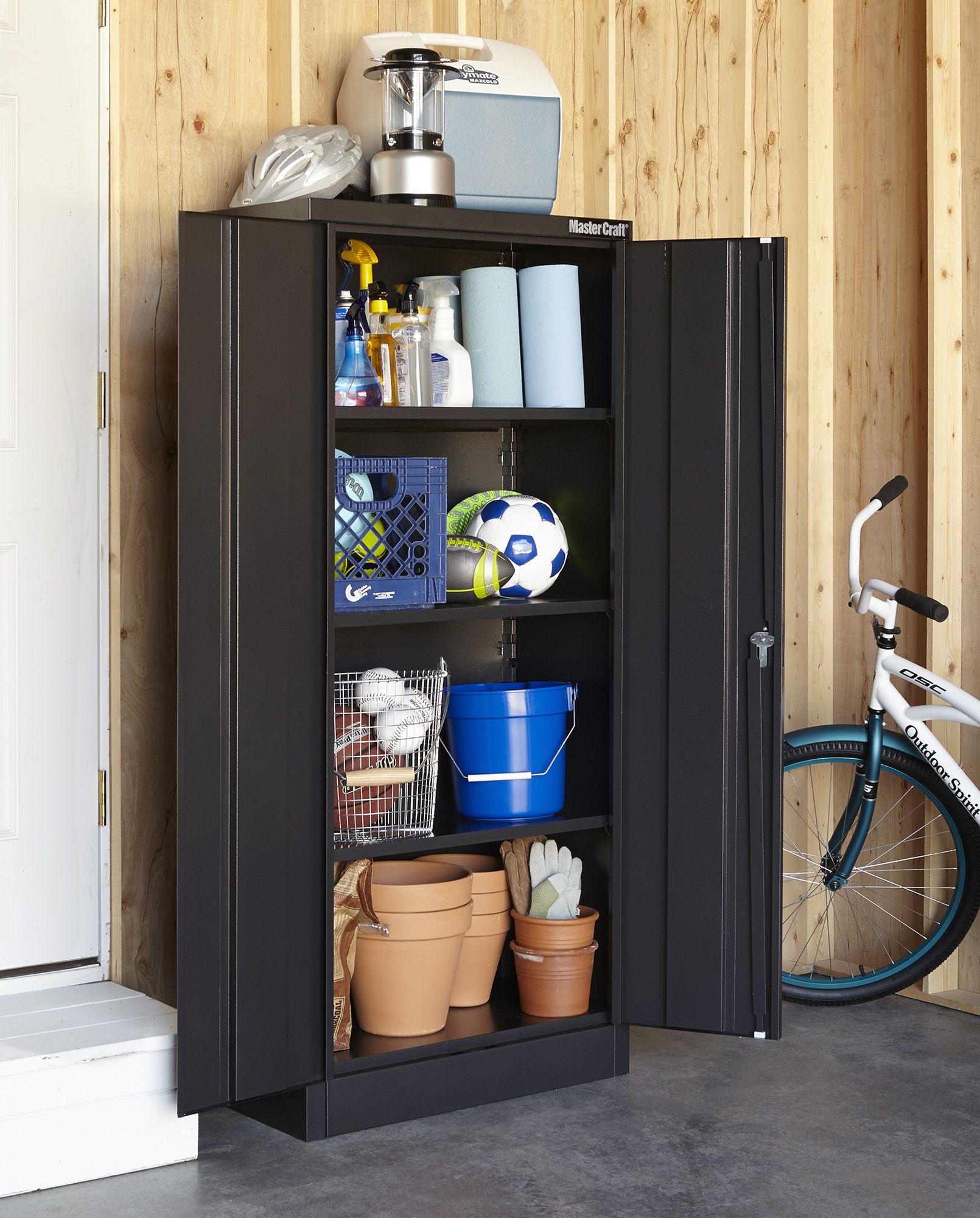 Fingerhut Steel Garage Storage Cabinet