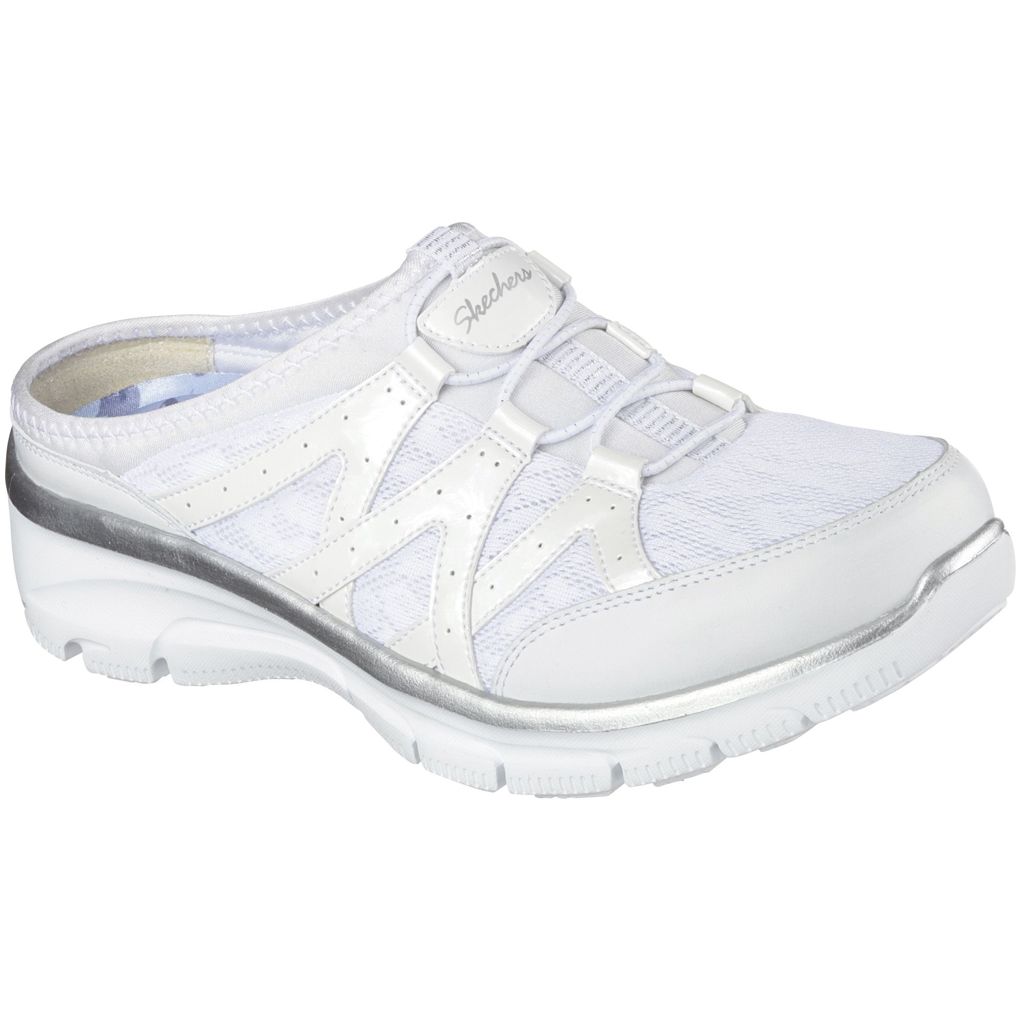 Rechazar Debilidad Interesante Fingerhut - Skechers Women's Relaxed Fit Easy Going Repute Shoe -  White/Silver