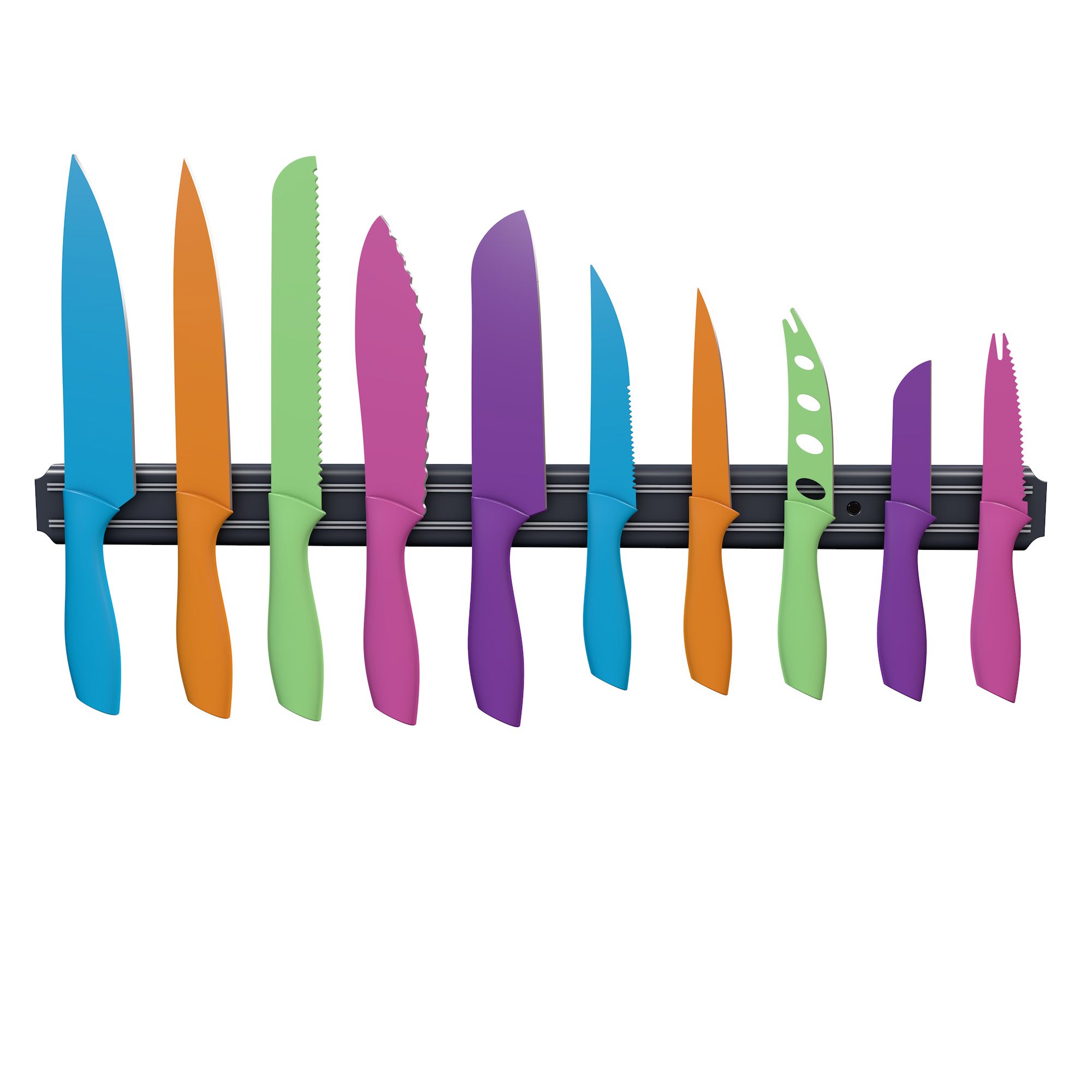 Fingerhut - Gourmet Edge 6-Pc. Nonstick Ceramic-Coated Knife Set