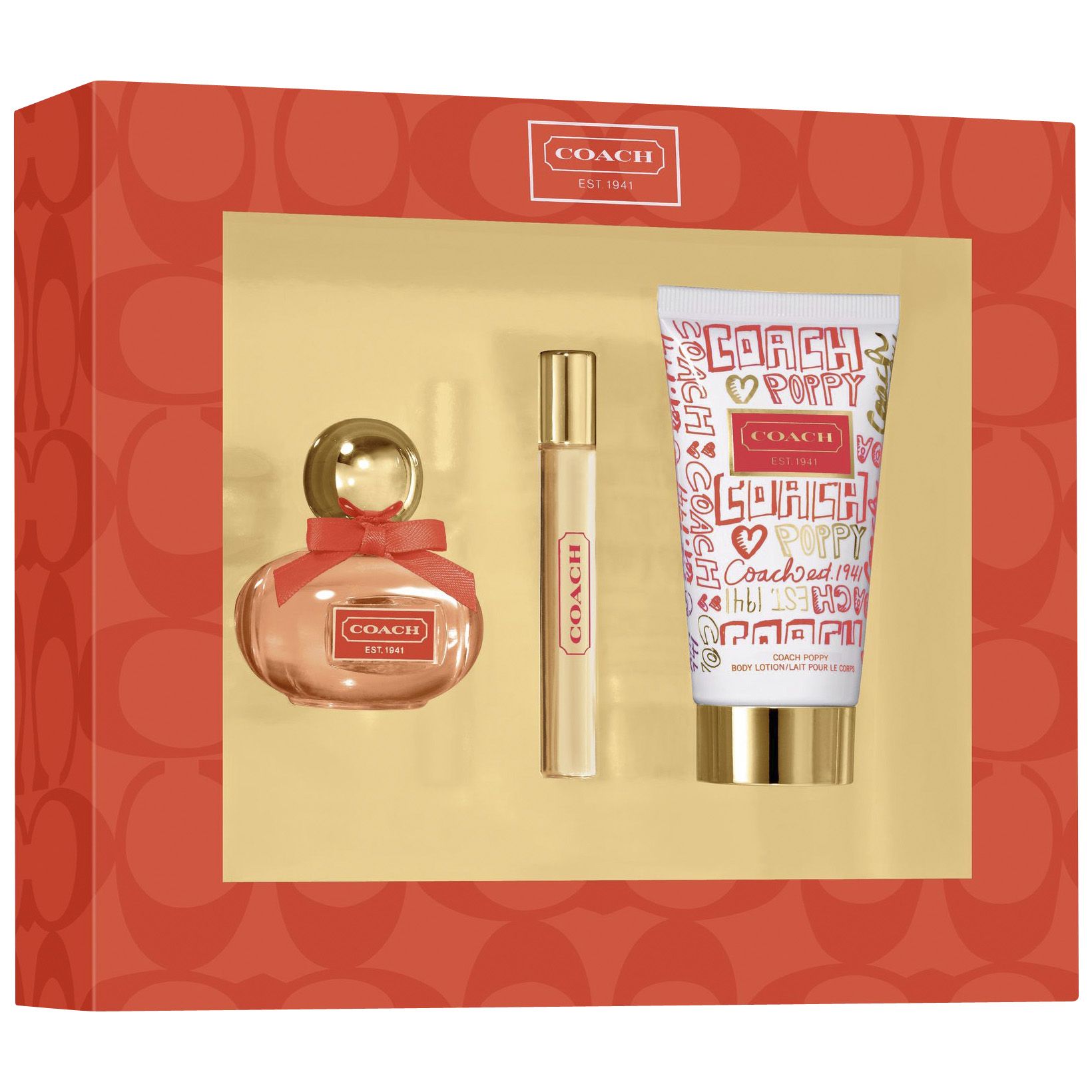 Coach poppy gift online set