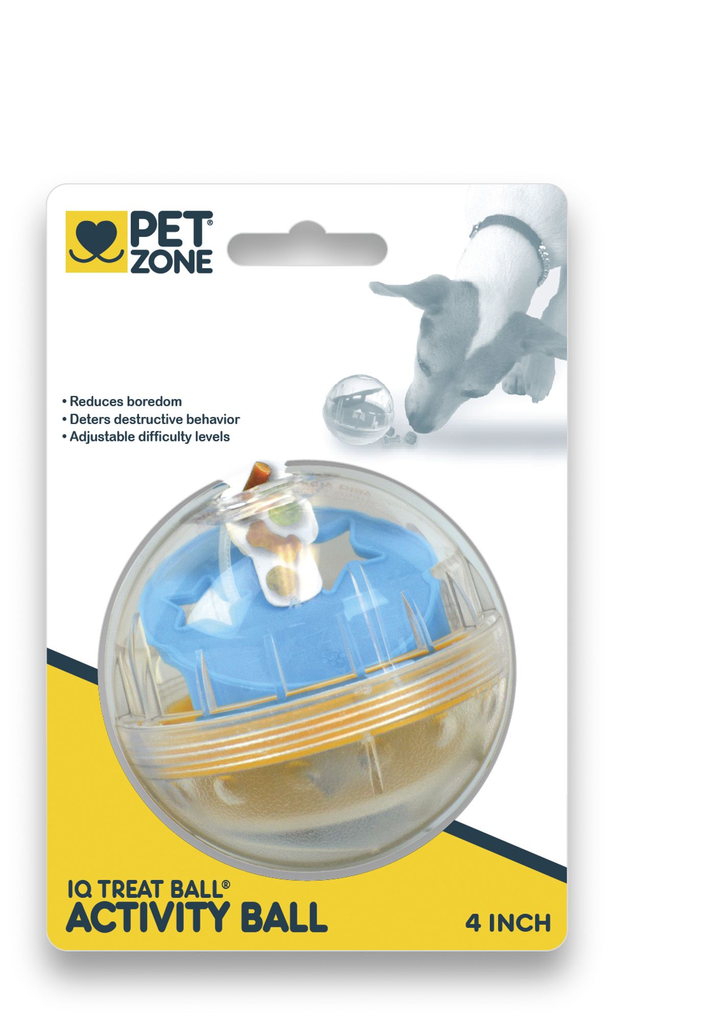 Pet Supplies : Pet Zone IQ Treat Ball Dog Treat Dispenser Toy Ball