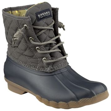 Sperry gray quilted duck sales boots