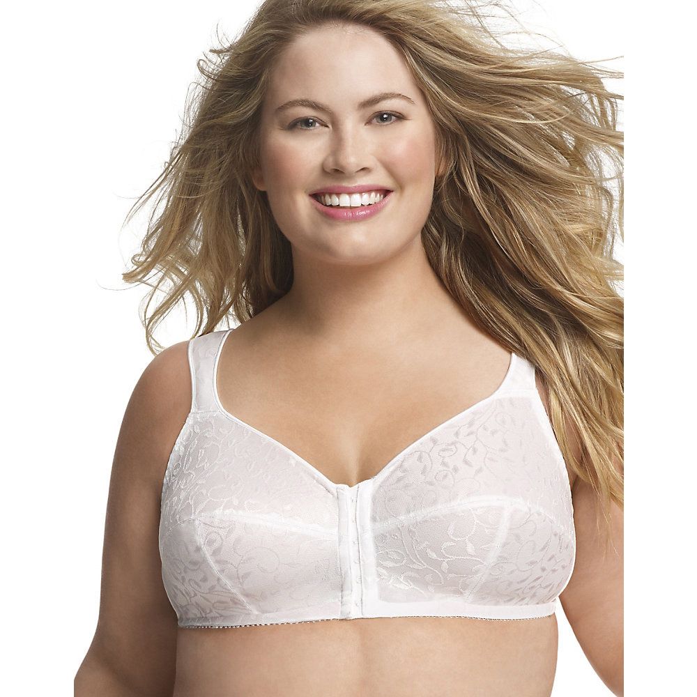 Just My Size Womens Front Close Soft Cup Bra