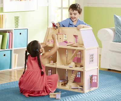 melissa and doug wooden dollhouse