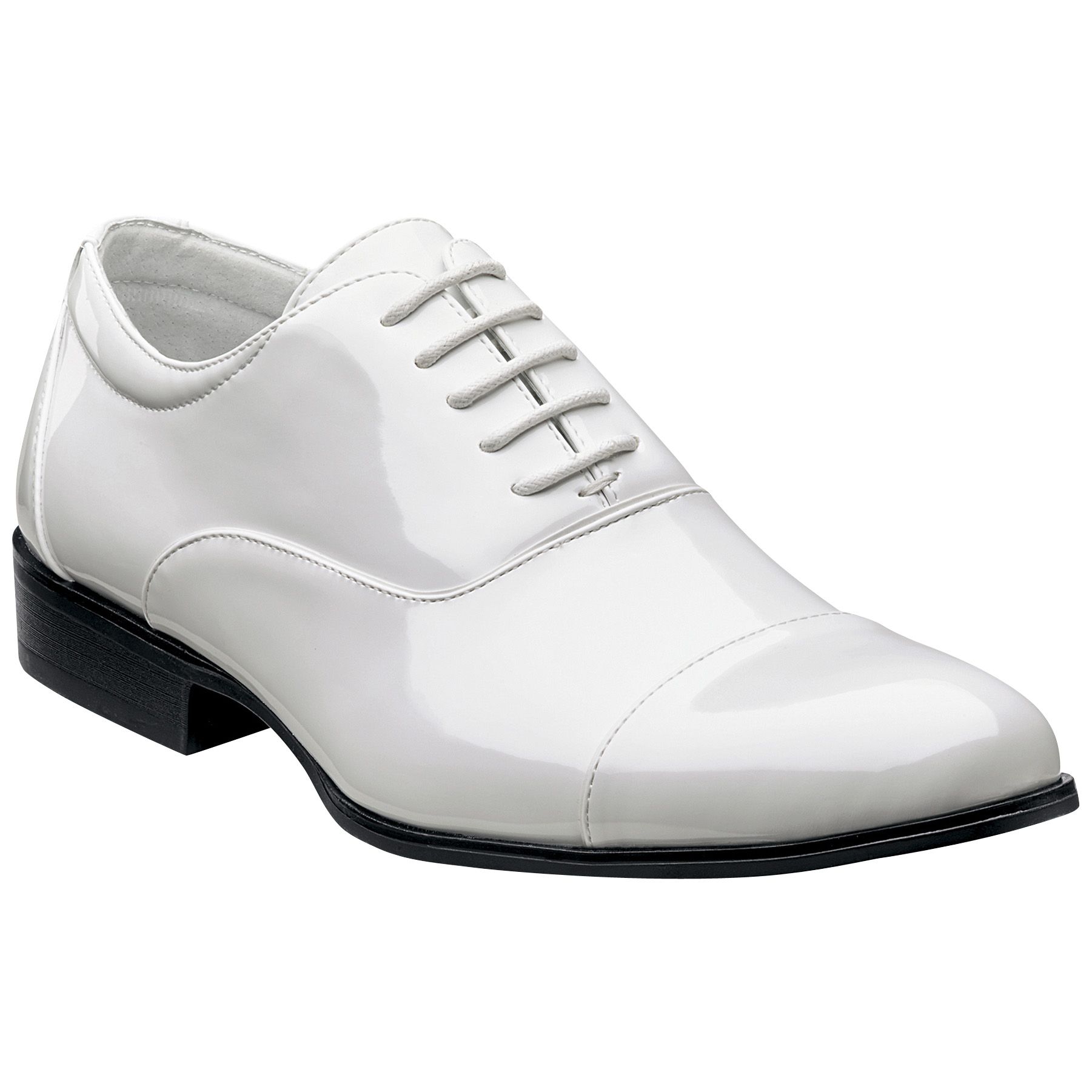 All white stacy adams shoes on sale