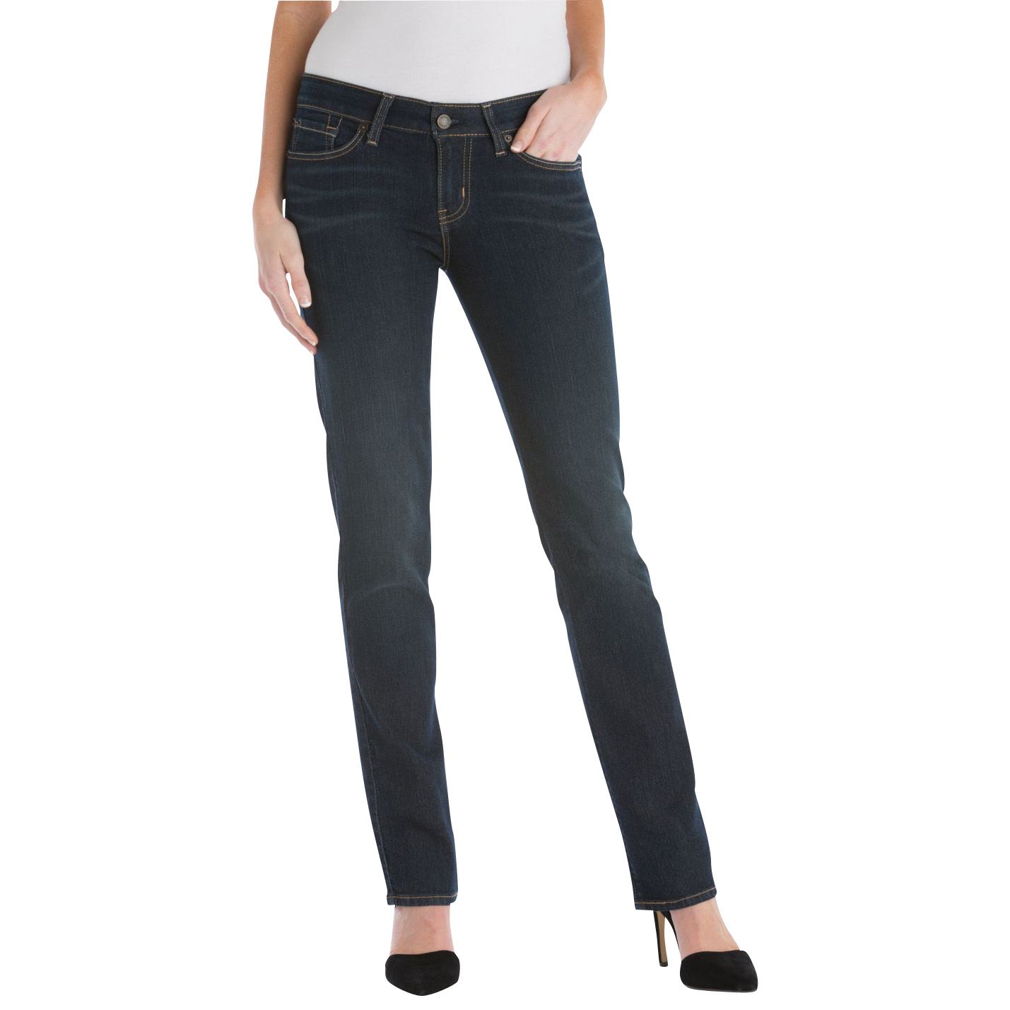 Fingerhut - Signature by Levi Strauss & Co. Women's Modern-Fit Straight Jean  – Meadow and Cosmos