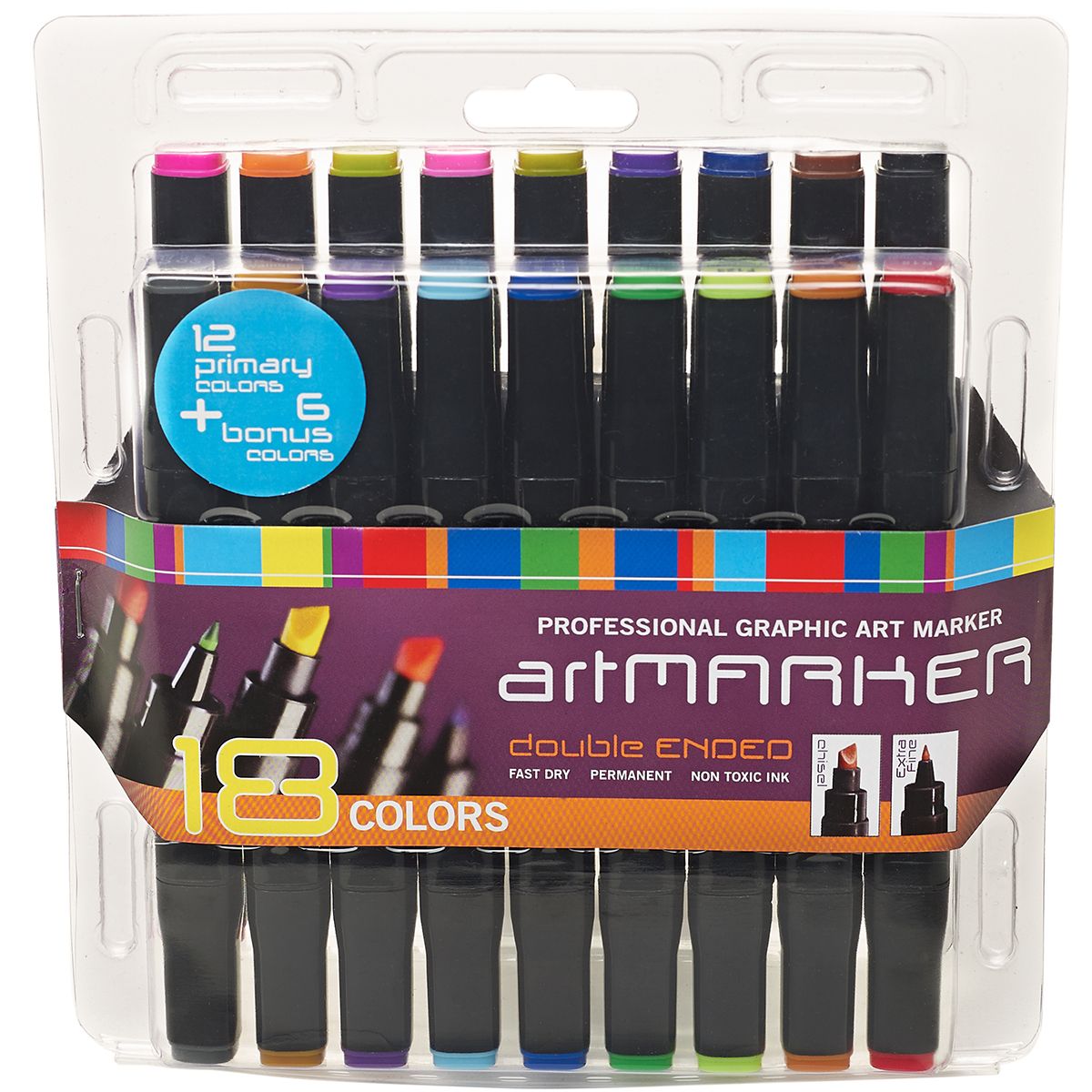 Pro Art Graphic Art Marker Set 12 Color Basic