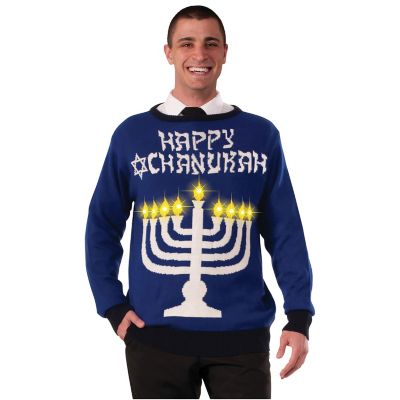 light up hanukkah sweater