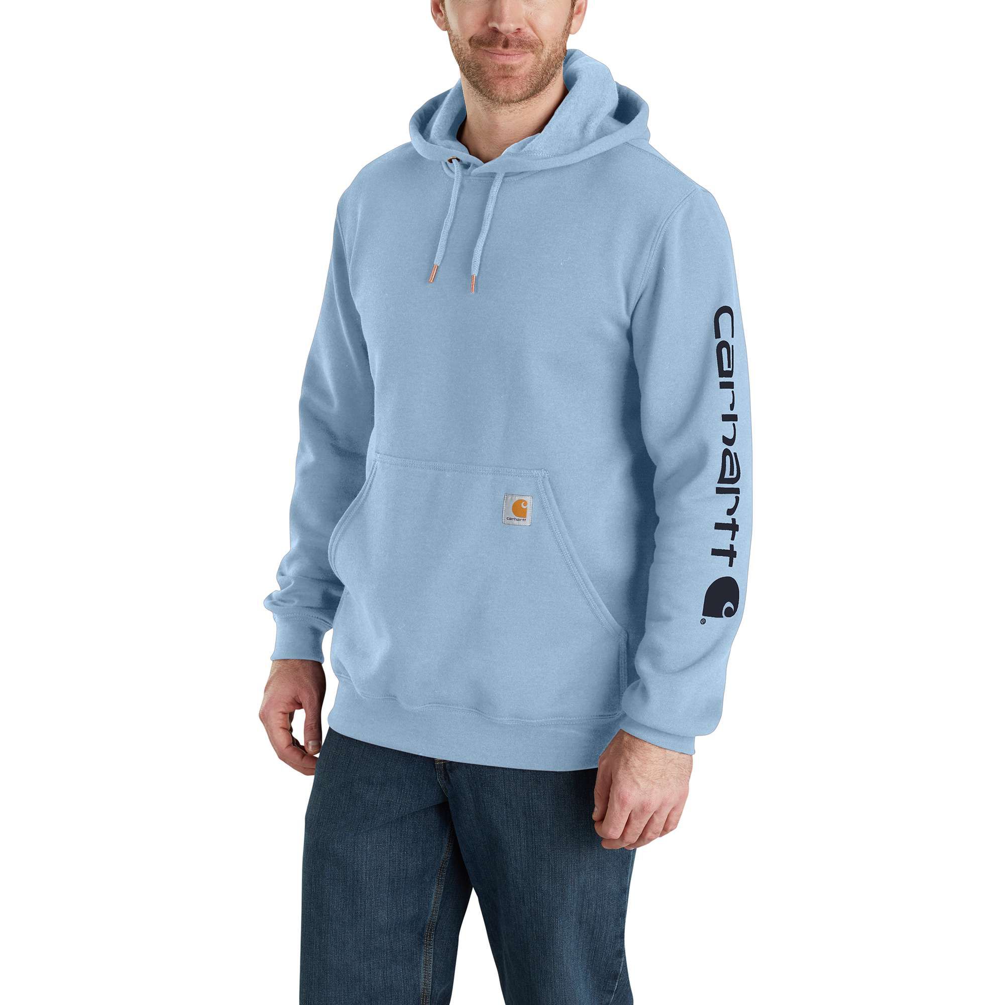 Carhartt Baby Boys Long-Sleeve Half-Zip Logo Sweatshirt