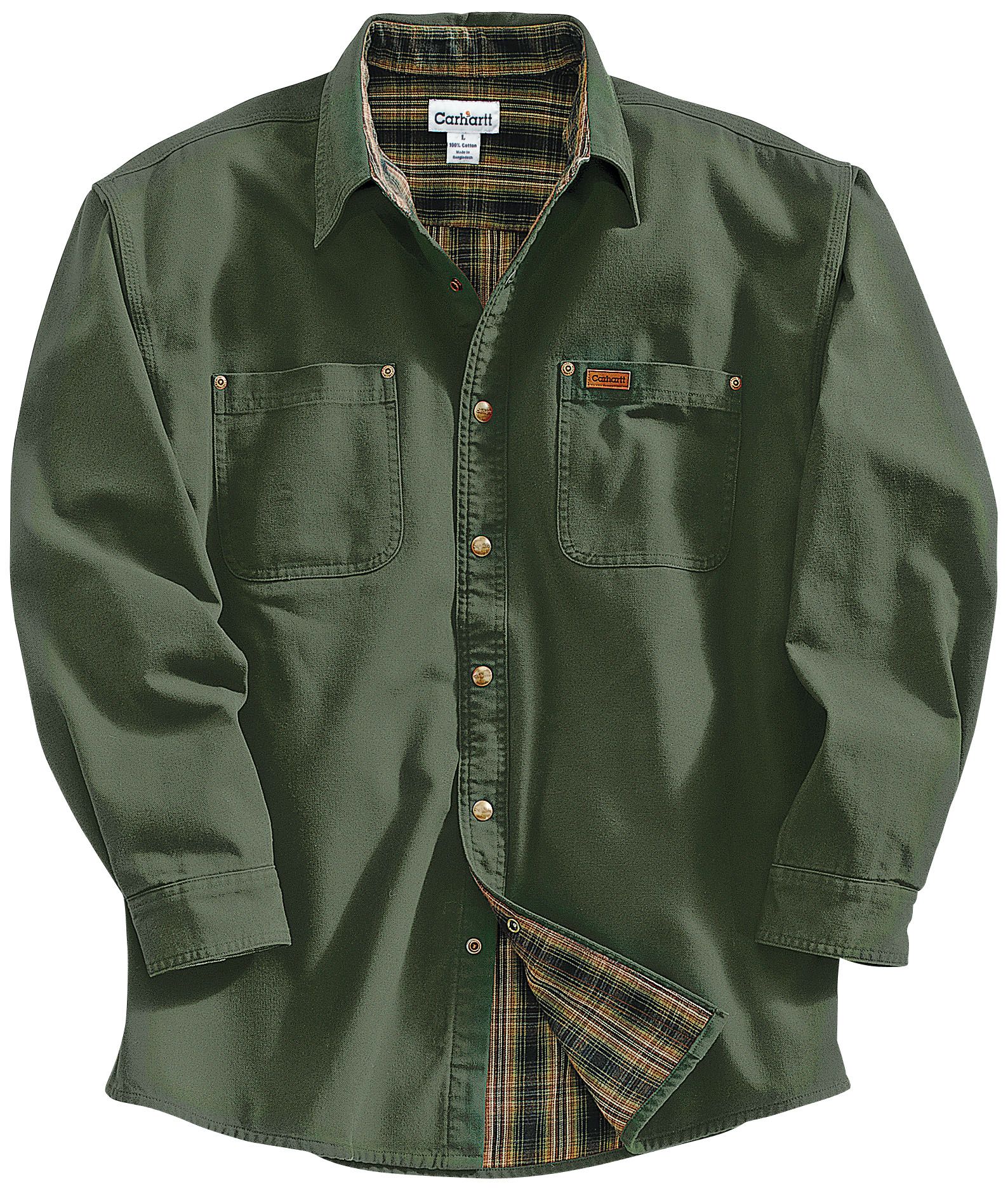 Carhartt Men’s Canvas Snap Shirt Jacket