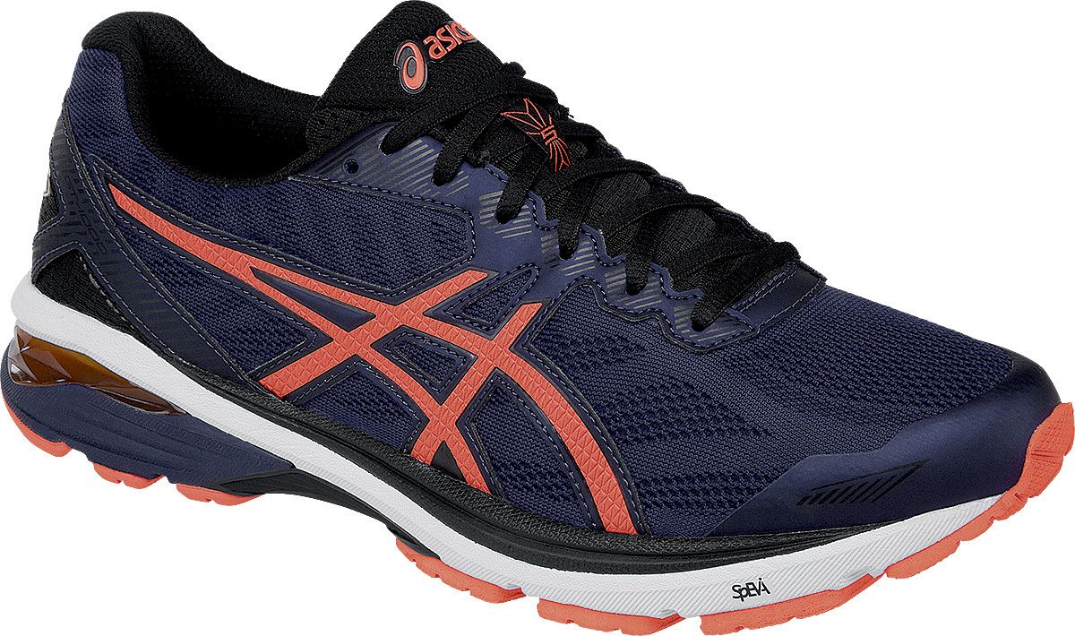 Fingerhut Asics Men S Gt 1000 5 Running Shoe Indigo Blue Hot Orange Black