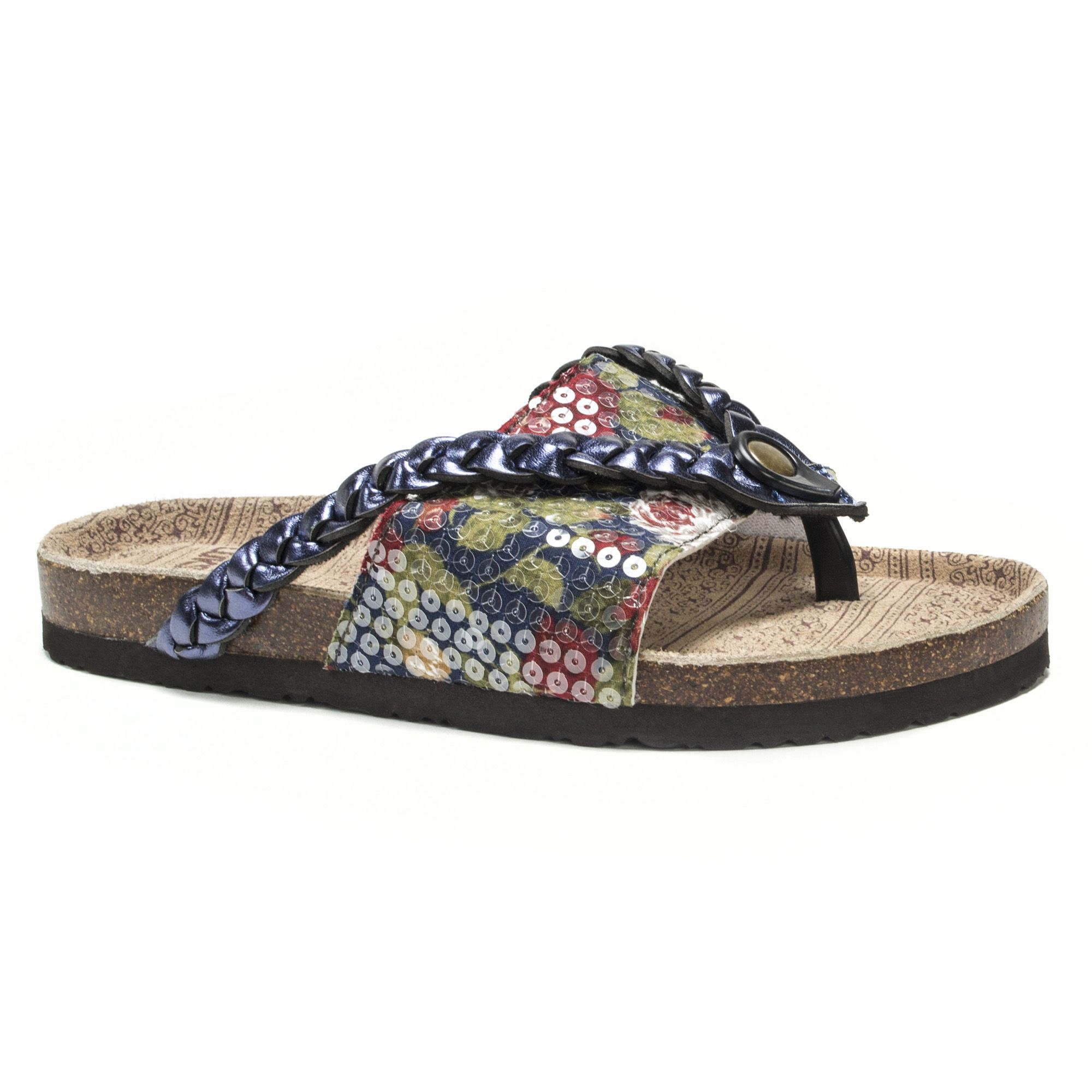 Fingerhut Muk Luks Women s Elaine Thong Sandal