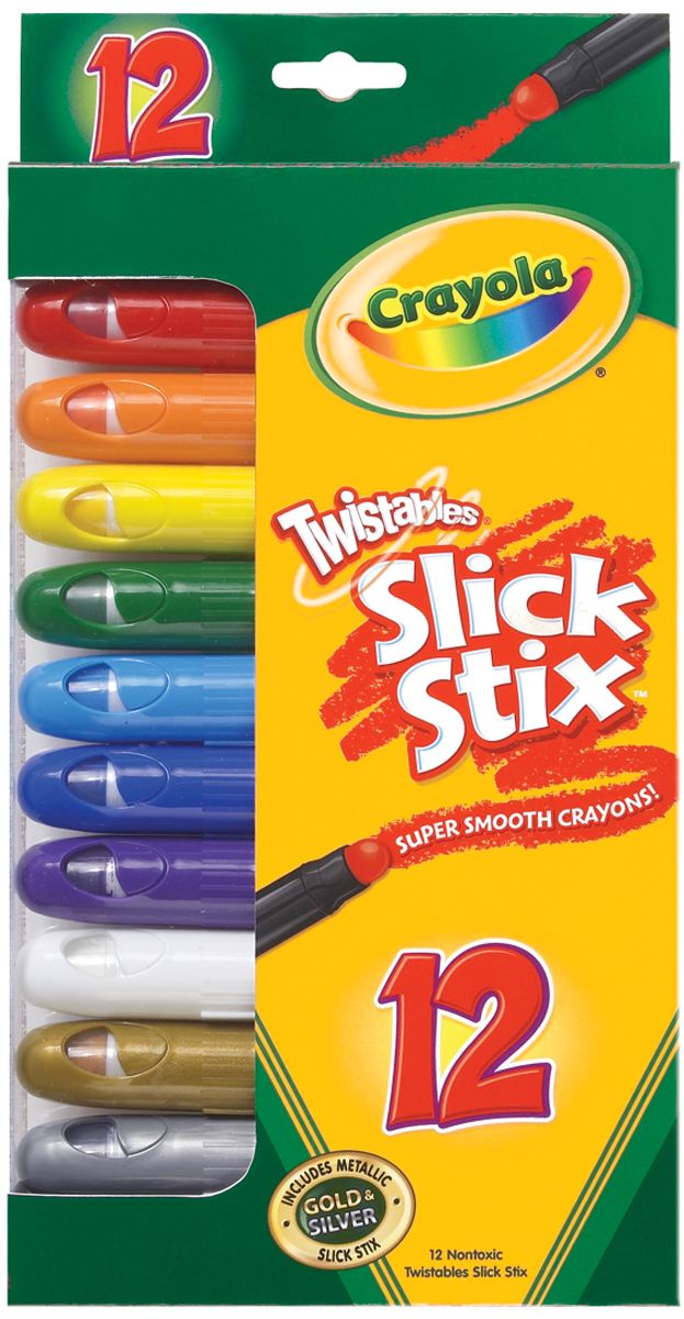 Crayola Twistable Slick Stix Super Smooth 5 Nontoxic Crayons Make Me an Offer 
