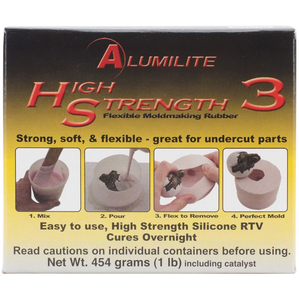 Alumilite High Strength 3 Liquid Mold Making Rubber 1lb - Pink