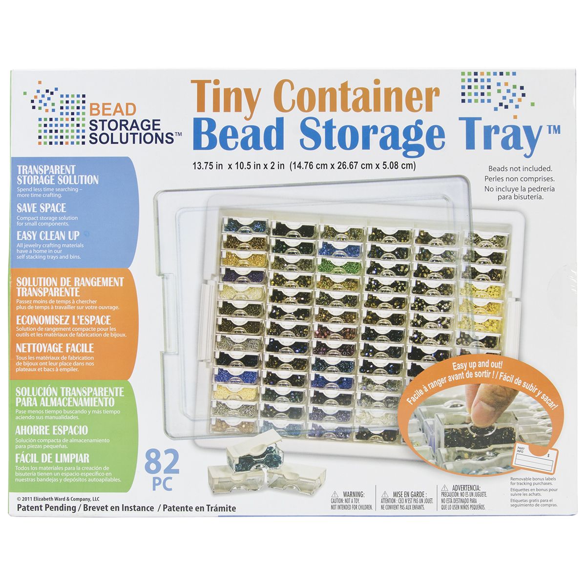 Tiny Container Bead Storage Tray