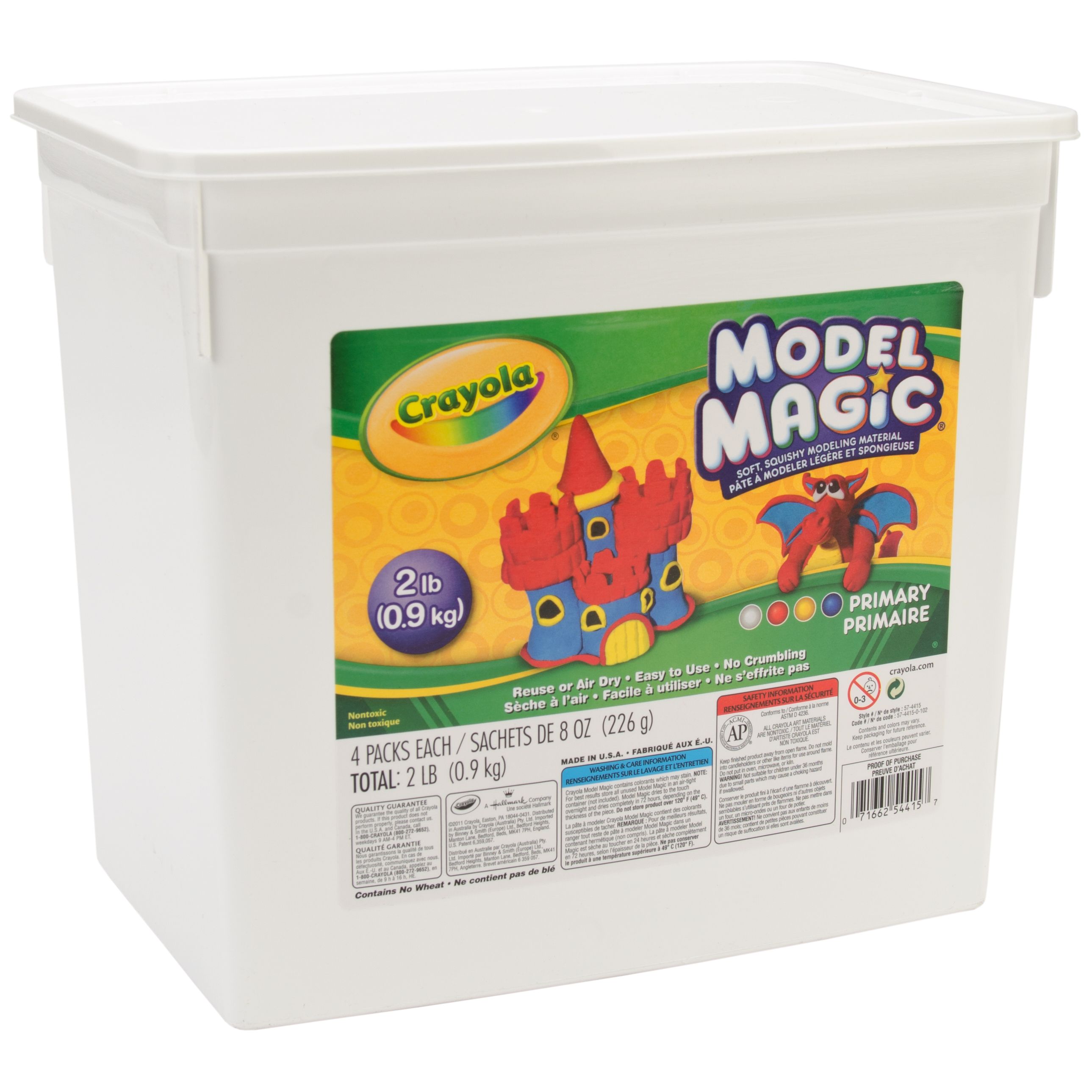 Crayola Model Magic Modeling Compound 8 oz each packet White 2 lbs. 574400,  1 - Harris Teeter