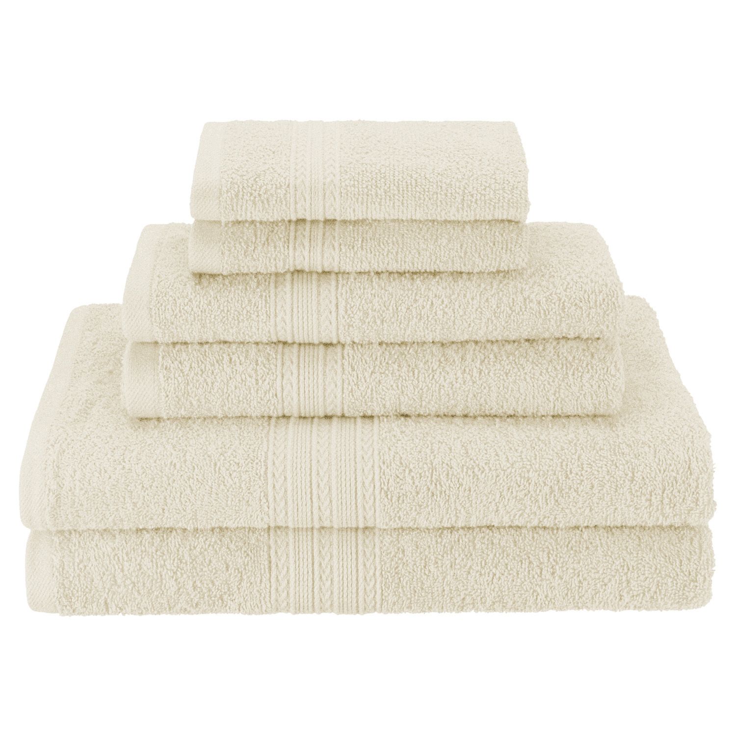 Superior EF-BATH BR Eco-Friendly 100 Percent Ringspun Cotton Bath Towel Set  - Brown, 4 Pieces