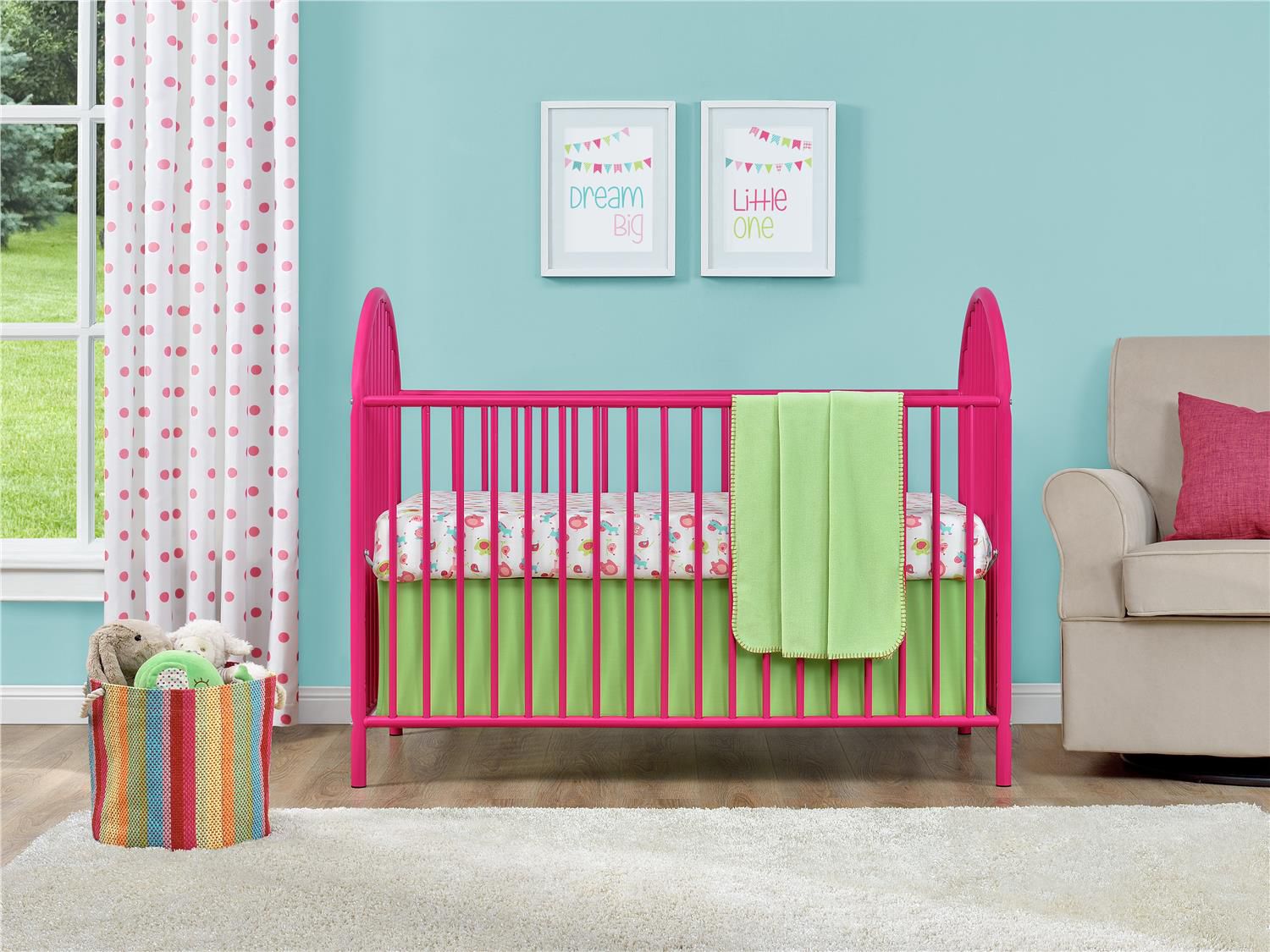 Baby Ameriwood Home Prism Navy Metal Crib by Cosco Nursery Furniture