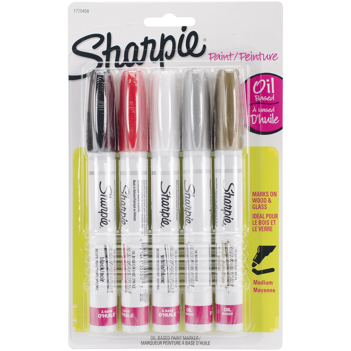 Sharpie® Oil-Based Paint Markers, Fine Point Metallic Set