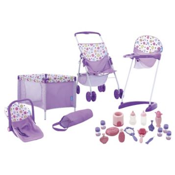 Fingerhut Hauck Toys 21 Pc Spring Lilac Doll Playset