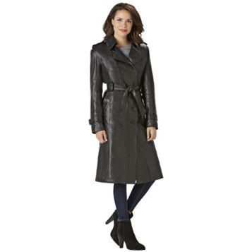 Excelled Leather Trench Coat