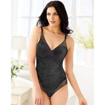 Fingerhut - Bali 6552 All-Over Solutions Ultralight Body Briefer with  Built-In Bra