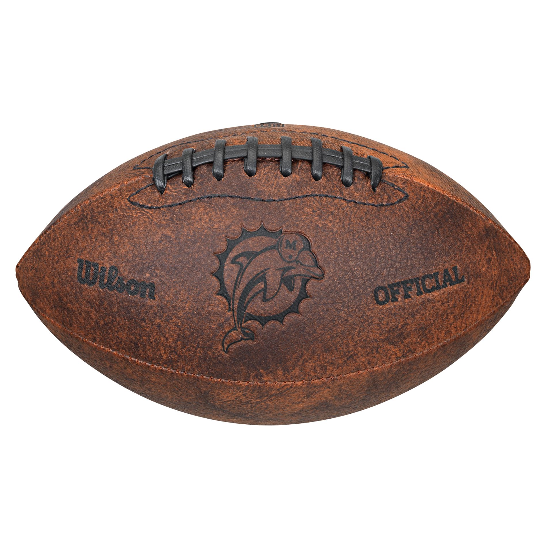 Official Wilson Two Tone NFL Football Leather Autographed By Who Knows Who  ?