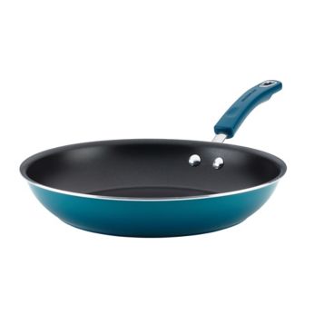 Fingerhut - 12-Pc. Nonstick Aluminum Cookware Set - Metallic Blue