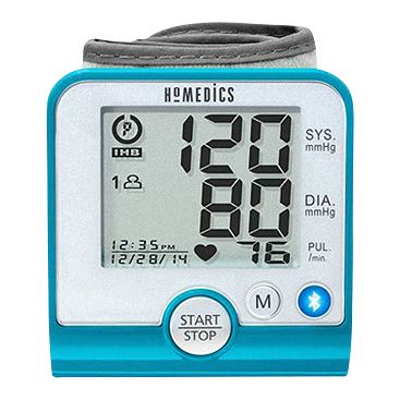 HoMedics Automatic Wrist Blood Pressure Monitor | 2 Users, 120 Stored  Readings