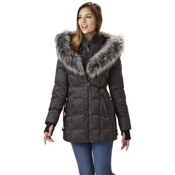 Betsey johnson 2024 long puffer coat