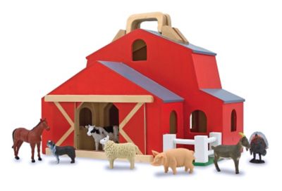 melissa & doug folding horse stable