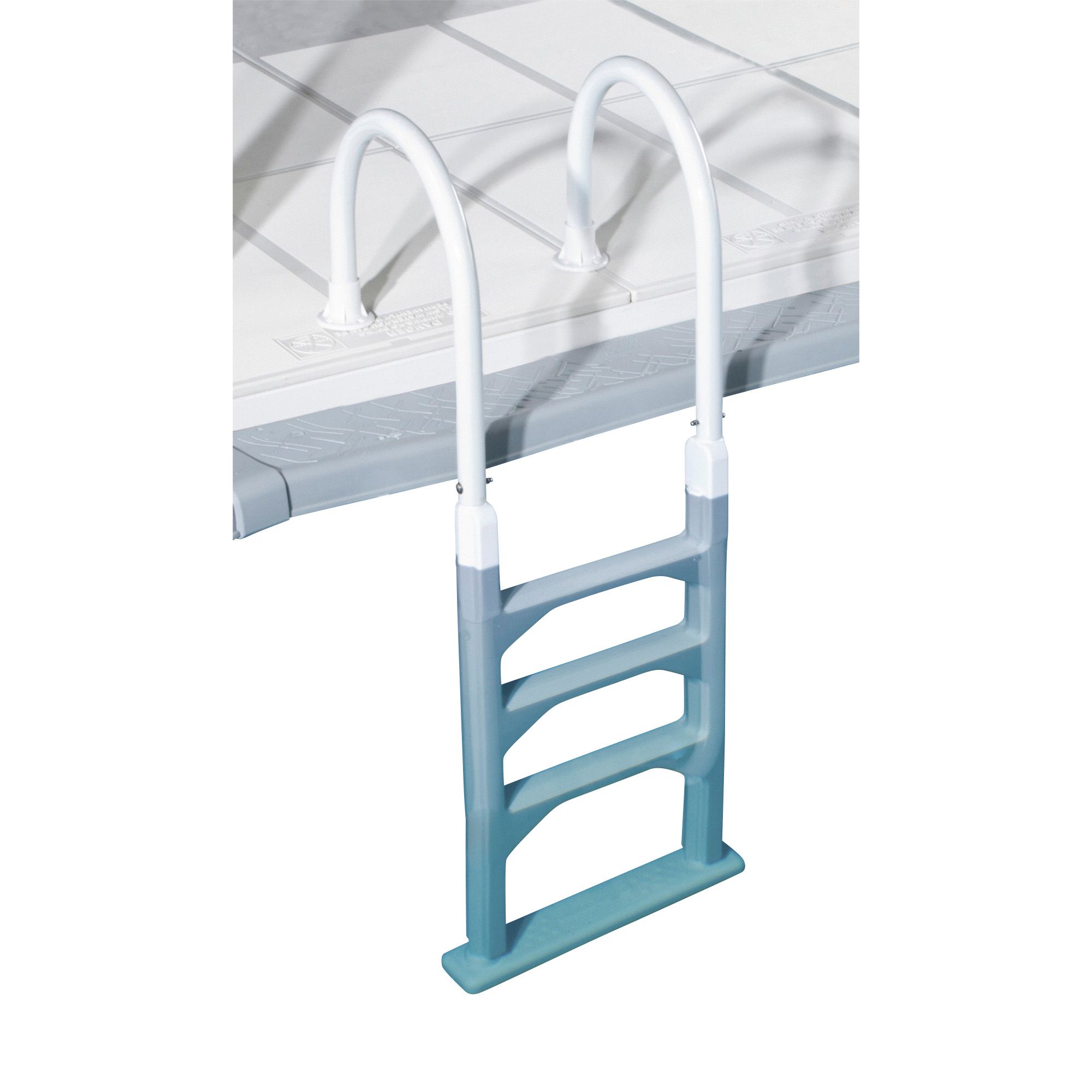 Aluminum/Resin In-Pool Ladder for Above Ground Pools up to 54 inch Deep Aluminum 