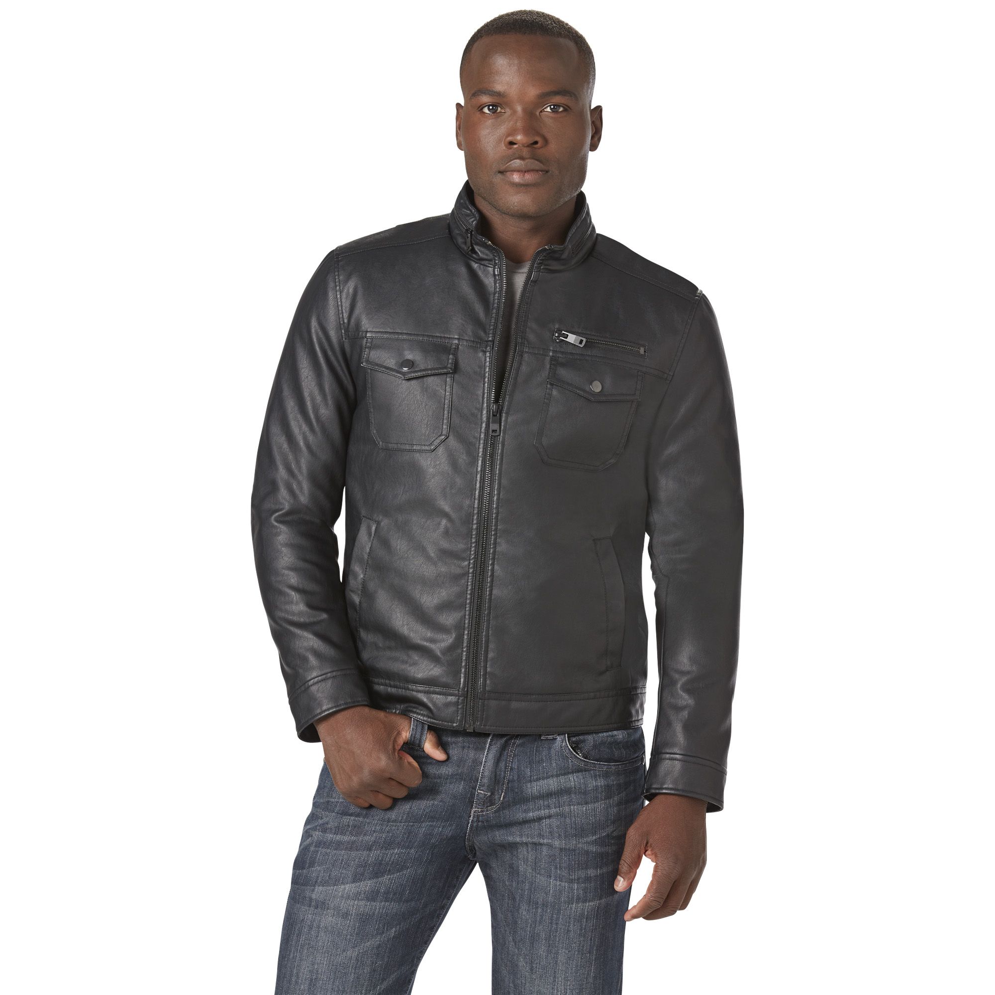 Kenneth cole reaction on sale men's leather jacket