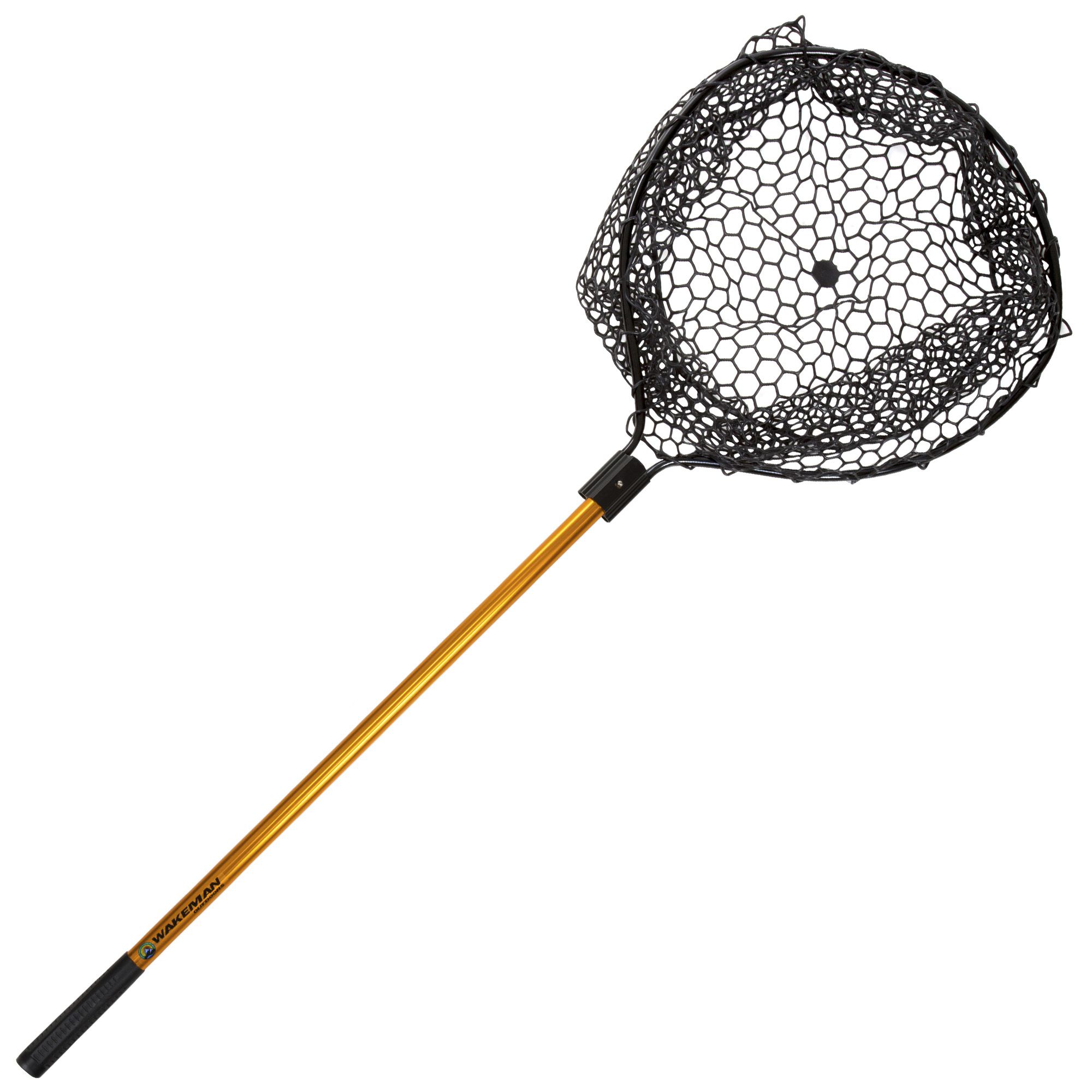 Fingerhut - Wakeman Fishing Retractable Rubber Landing Net - 35 Inch Handle