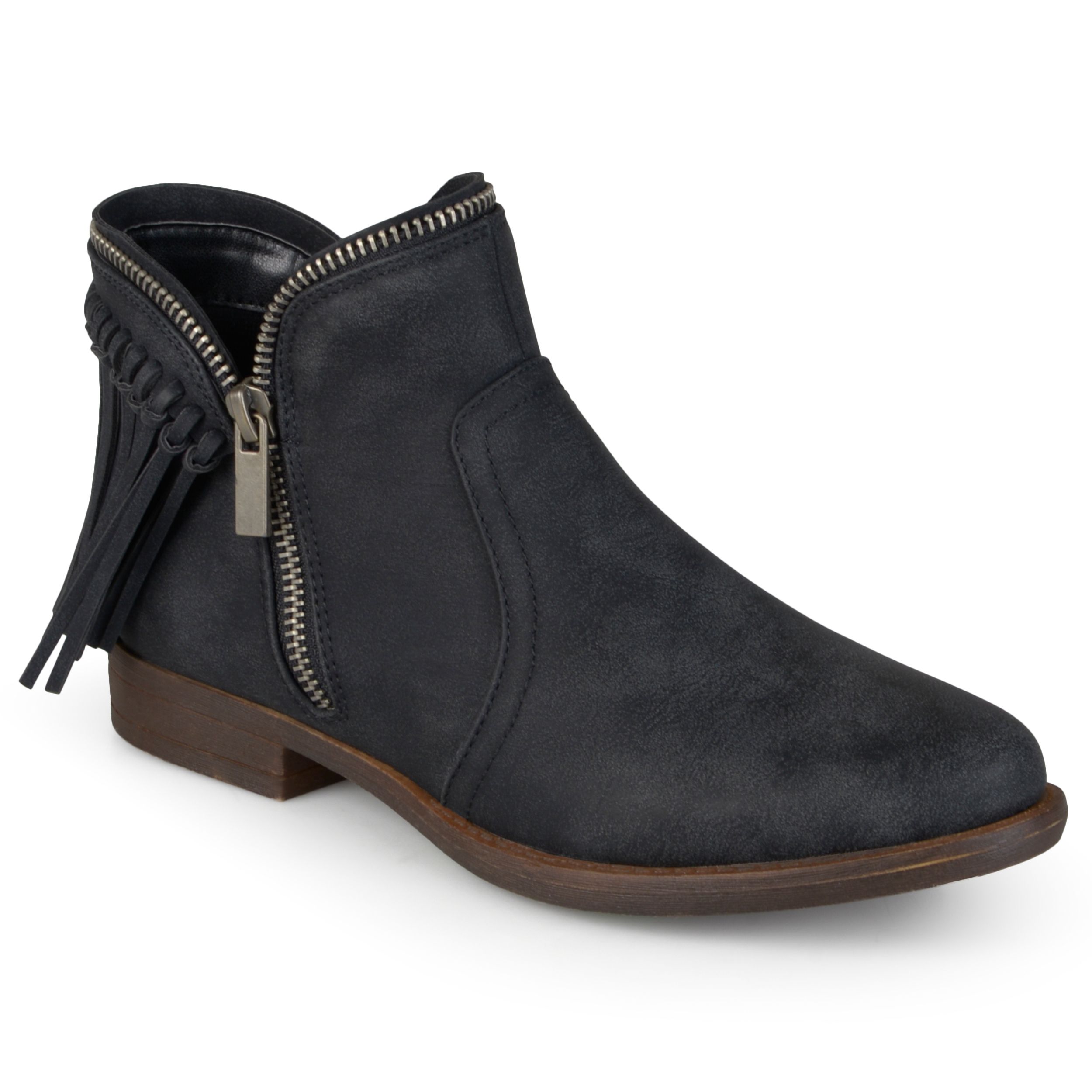 Journee collection outlet fringe bootie