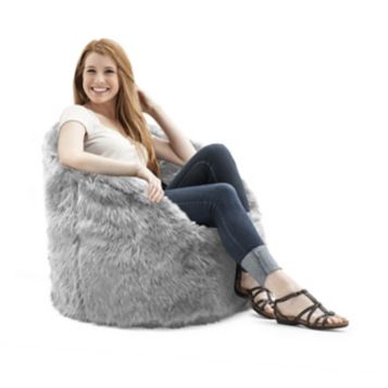 Big joe milano best sale shag bean bag chair