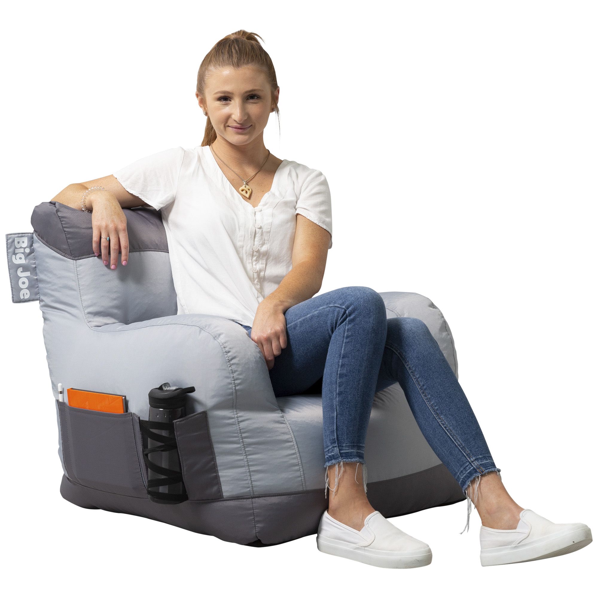 Big joe bean bag cheap chair with cup holder