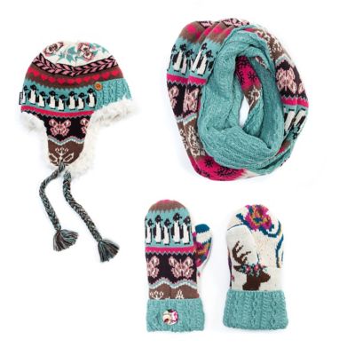 muk luks gloves and hat