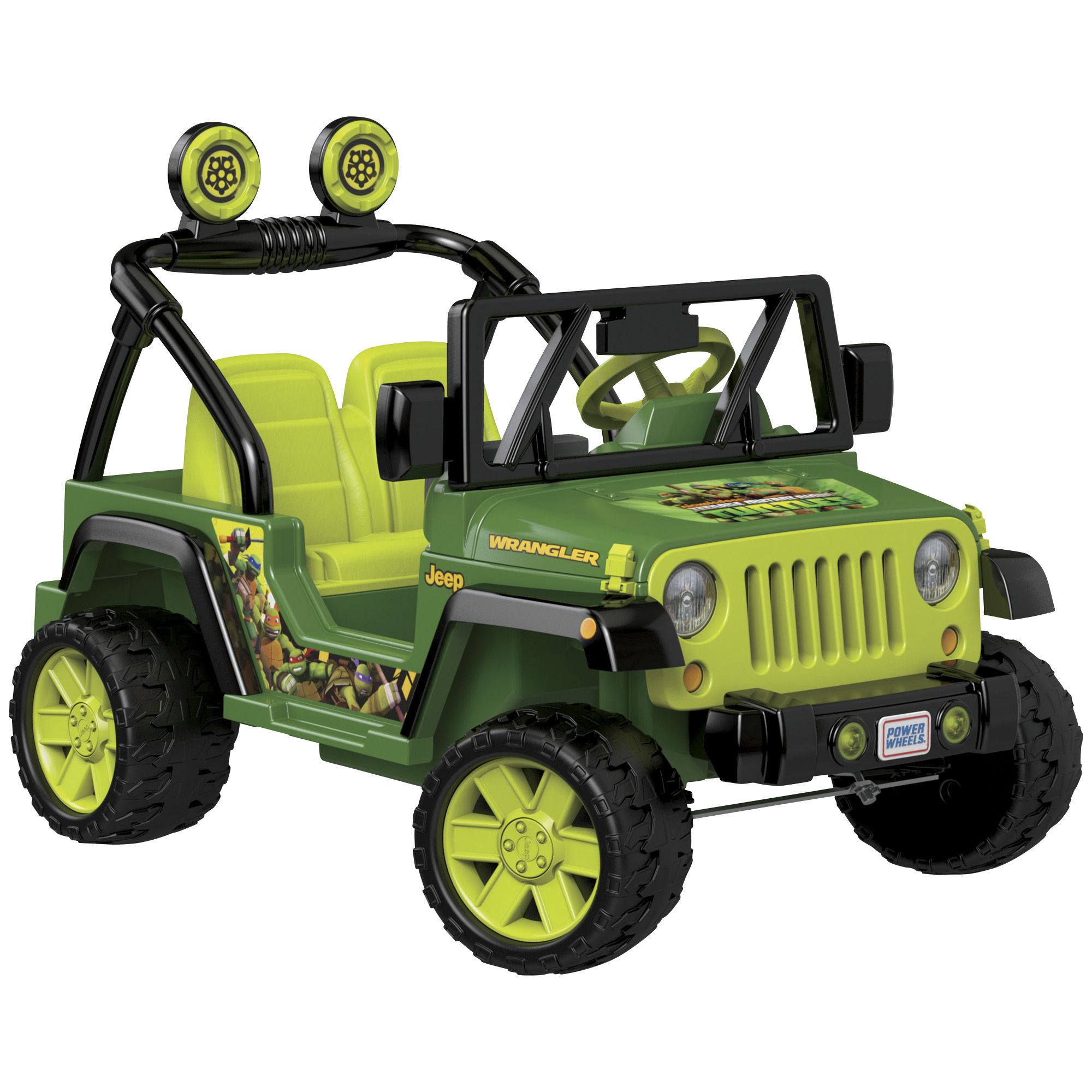 Fingerhut - Power Wheels 12V Teenage Mutant Ninja Turtles Jeep Wrangler  Ride-On