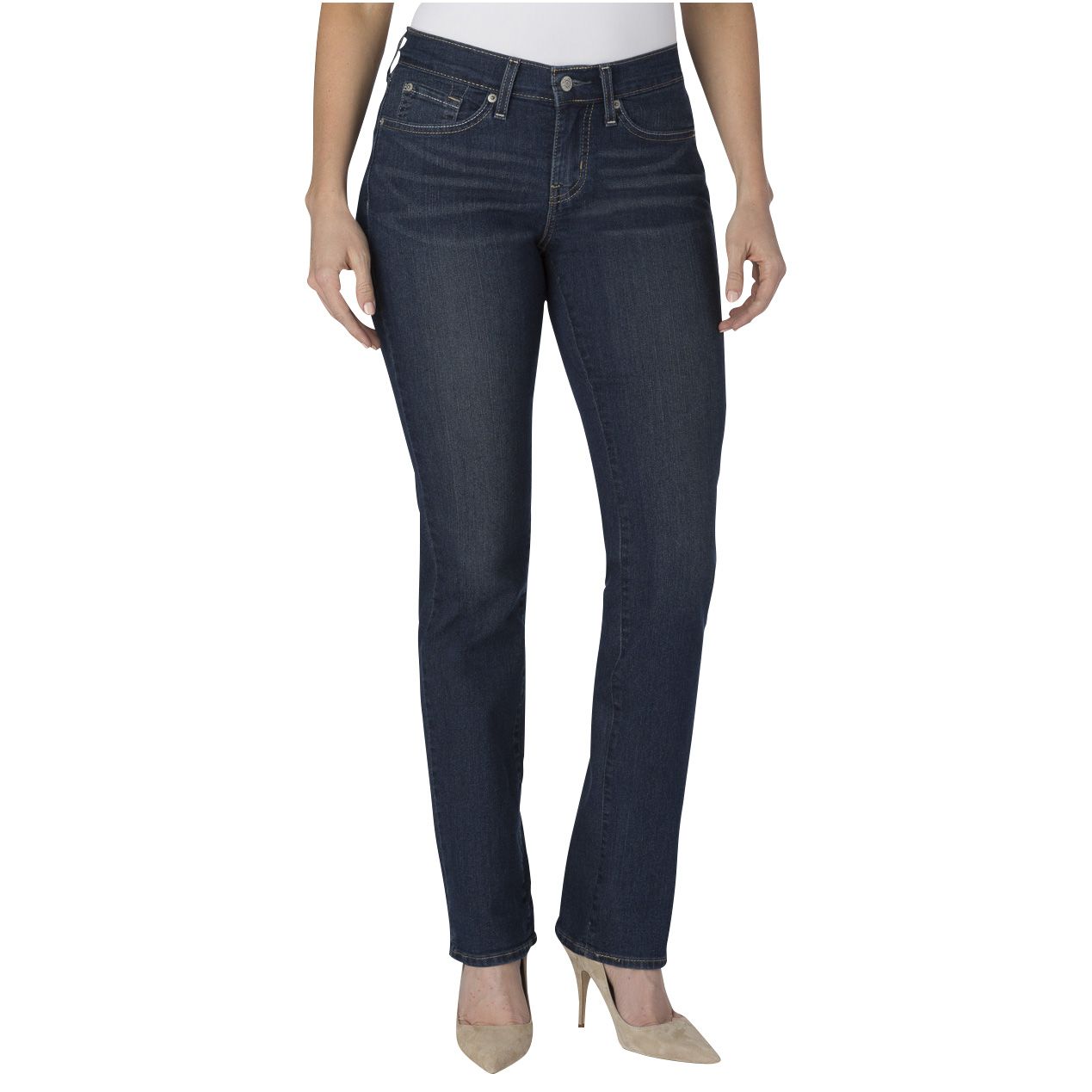 Signature by levi strauss & co women's curvy straight jean sale