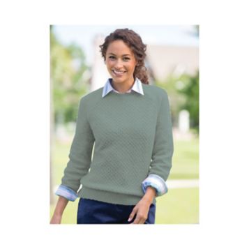Appleseeds Honeycomb Crew Neck Sweater