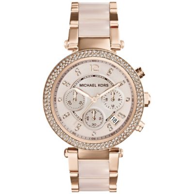 michael kors white ceramic watch with crystals