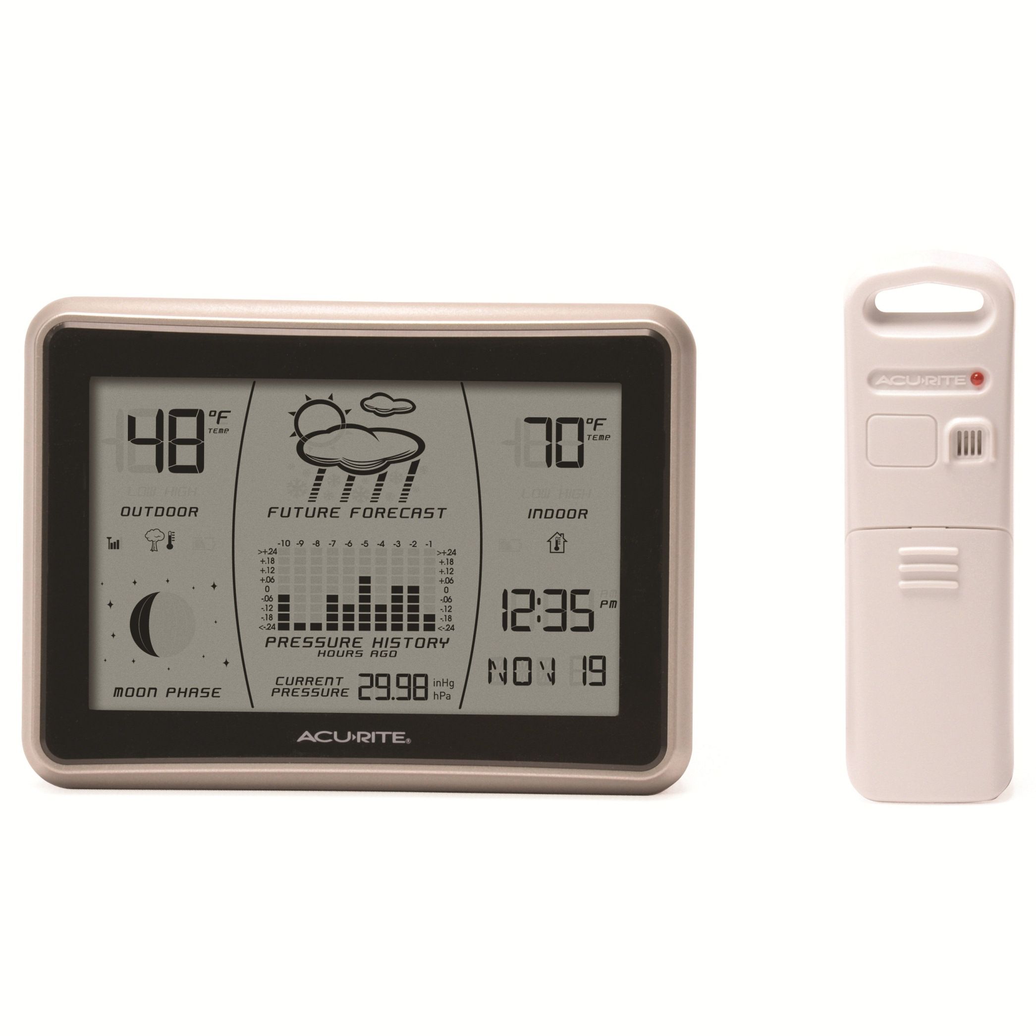 AcuRite Wireless Weather Station with Forecast, Indoor/Outdoor