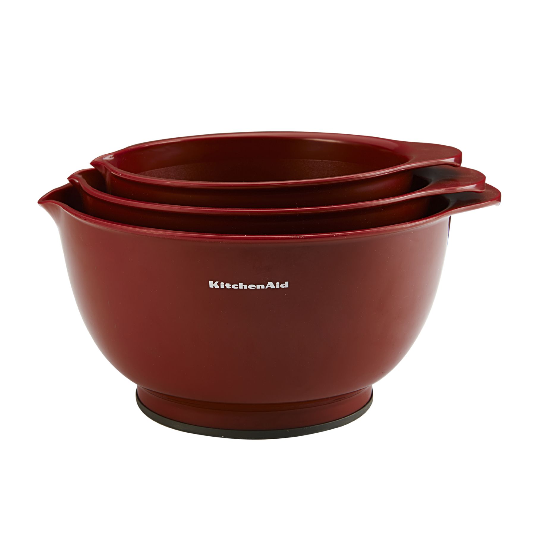 KitchenAid Prep Bowls with Lids, Set of 4, Red