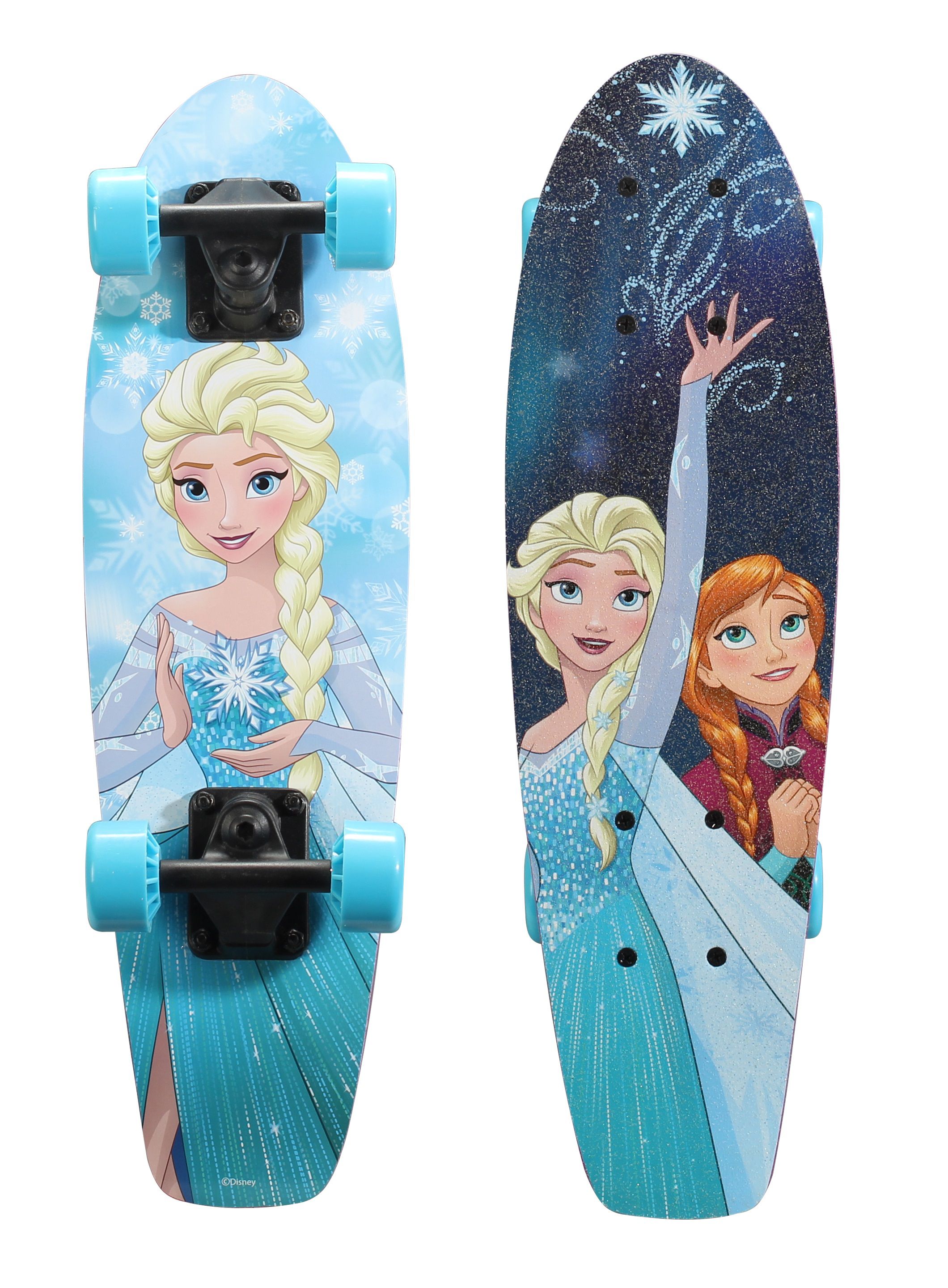 partitie Vuil selecteer Fingerhut - PlayWheels Disney Frozen 21" Wood Cruiser Skateboard -  Snowflake Graphic