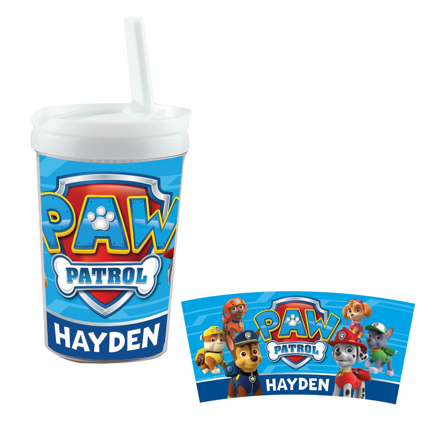 Fingerhut - Paw Patrol 8-Oz. Plastic On the Go Sippy Cup