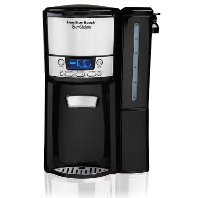 Hamilton Beach Brew Station 12 Cup Programmable Coffee Maker, Removable  Reservoir, Stainless Steel, 47950 