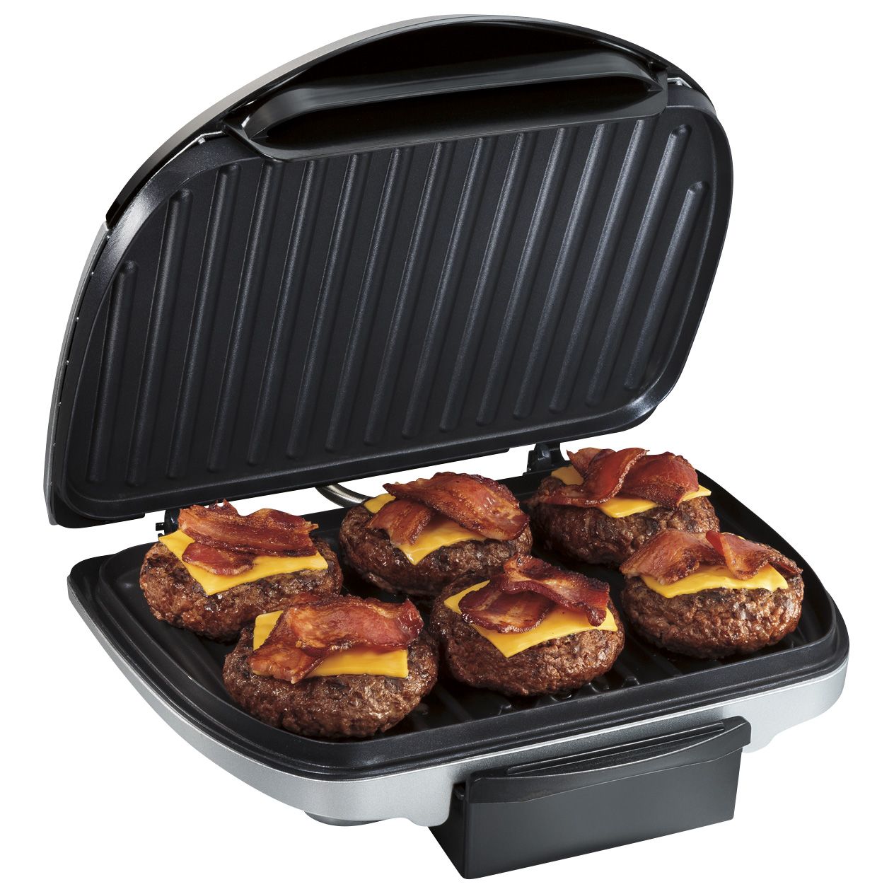 Fingerhut - George Foreman 15-Serving Indoor/Outdoor Electric Grill